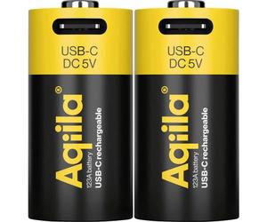 Aqiila AQ86CR123A381C2 Akku Batteria ricaricabile speciale CR-123A Li-Ion 3 V 7