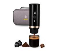 Aqiila Macchina da Caffè Espresso Portatile 20 Bar - Riscaldamento Automatico in 4 Minuti - Batteria USB-C 7500 mAh - Compatibile con Capsule e Caffè Macinato - Ideale per Viaggi, Ufficio, Campeggio