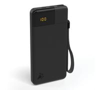 AQIILA PB B10 SW - Powerbank, 10000 mAh, 20 W, 1 USB-A, 2 USB-C, nero