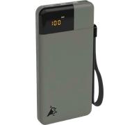 AQIILA PB B10 GR - Powerbank, 10000 mAh, 20 W, 1 USB-A, 2 USB-C, verde muschio