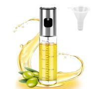 AQINSFA Spruzzatore Olio per Friggitrice ad Aria, Nebulizzatore Olio con Dispenser, 100ml Vaporizzatore da Cucina, Bottiglia per Olio, Accessori Cucina, 100ml Olio Spray per Cucina, Grigliare, Forno