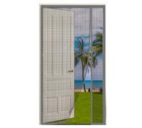 AQKaki Zanzariera Magnetica per Porte in Vetroresina, 110x120cm Apertura Laterale Tenda Zanzariera Porte Rete Rinforzata Durevole Autoadesiva Zanzariere Magnetiche per Finestre Cortile Camera