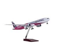 AQMUZE Modellini in scala Aerei 2022 Qatar Airways 777 Aereo Di Linea Scala 1:157 Cintura Leggera Calcio Pressofuso In Resina Modello Di Aereo Serie Statica Display(Without Light)