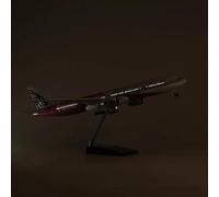 AQMUZE Modellini in scala Aerei 2022 Qatar Airways 777 Aereo Di Linea Scala 1:157 Cintura Leggera Calcio Pressofuso In Resina Modello Di Aereo Serie Statica Display(With Light)