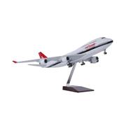 AQMUZE Modellini in scala Aerei 47 Cm Per 747 Aerei In Svizzera Modella Modello E Carrelli Di Atterraggio Delle Ruote Model Plane Collection Decorazioni(With light)