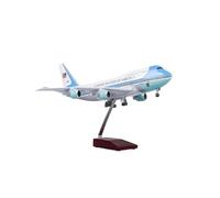 AQMUZE Modellini in scala Aerei 47 Cm Per B747 Force One Plane Modello Aereo Resina Piani Di Raccolta W Luce E Ruota Per Il Display Di Raccolta(No loght)