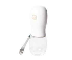 AQPET Drink&Go abbeveratoio Dispenser Acqua da Viaggio Portatile 350 ml. per Cani Gatti ed Altri Animali (Bianco)