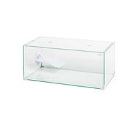AQPET Tartarughiera in Vetro con Coperchio E Isola per Tartarughe d'Acqua Tortuga, 50 50x27x20 cm 27 Litri