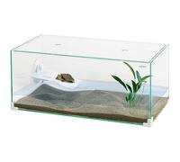 Aqpet Tortuga tartarughiera con coperchio e isolotto