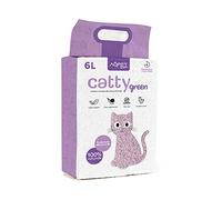 AqpetFriends Lettiera CattyGreen Sabbia per Gatti alla Soia Naturale di origine Vegetale profumazione Lavanda