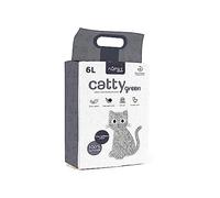 AqpetFriends Lettiera CattyGreen Sabbia per Gatti alla Soia Naturale di origine Vegetale Senza profumazione ai Carboni Attivi