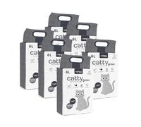 AQPETFRIENDS Lettiera CattyGreen Soia Naturale per Gatti, Agglomerante Vegetale Biodegradabile al Carbone Attivo, Sabbia Antiodore Smaltibile nel WC, 100% Eco-Friendly, 36 Litri