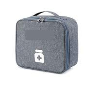 AQQWWER Contenitori per l'organizzazione Travel Medicine Storage Box Organizer Bag Medical Case Emergency Mini Kit Outdoor First Aid Portable Accessories Supplies Items (Color : C Gray L)