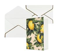 AQRJKHD Biglietto di ringraziamento al limone con buste, biglietto di auguri di buon compleanno, per donne e uomini, biglietti vuoti per tutte le occasioni, biglietti di auguri per matrimoni, baby