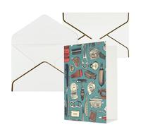 AQRJKHD Biglietto di ringraziamento per barbiere con buste, biglietto di auguri di buon compleanno, per donne e uomini, biglietti vuoti per tutte le occasioni, biglietti di auguri per matrimoni, baby
