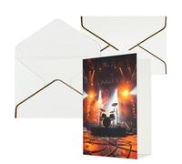 AQRJKHD Biglietto di ringraziamento per concerto rock, con buste, biglietto di auguri di buon compleanno, per donne e uomini, biglietti vuoti per tutte le occasioni, biglietti di auguri per matrimoni