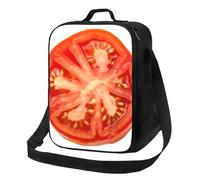 AQRJKHD Borsa termica per il pranzo, per donne e uomini, a forma di fetta di pomodoro, a prova di perdite, riutilizzabile, per lavoro, viaggi, picnic, attività all'aperto