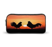 AQRJLPM Animal Chickens - Astuccio per matite con grande capacità, semplice astuccio portatile con cerniera estetica