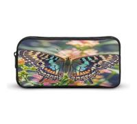 AQRJLPM Astuccio per matite a farfalla, grande capacità, semplice astuccio portatile estetico con cerniera