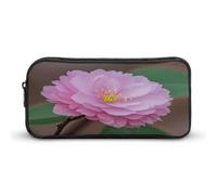 AQRJLPM Astuccio per matite con fiori di mandorlo, grande capacità, semplice astuccio portatile estetico con cerniera