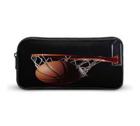 AQRJLPM Astuccio per matite da basket con grande capacità, semplice astuccio portatile estetico con cerniera