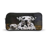 AQRJLPM Astuccio portamatite a forma di cane dalmata, grande capacità, semplice astuccio portatile estetico con cerniera