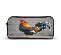 AQRJLPM Astuccio portamatite a forma di gallo, grande capacità, semplice, portatile, estetico, con cerniera