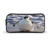 AQRJLPM Astuccio portamatite carino pinguino grande capacità semplice pennarello astuccio estetico portatile con cerniera