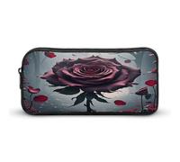 AQRJLPM Astuccio portamatite con cerniera estetica portatile con cerniera, stile gotico, con grande capacità, semplice