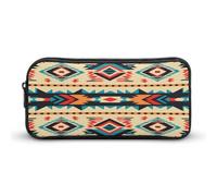 AQRJLPM Astuccio portamatite con cerniera estetica portatile con chiusura lampo semplice con grande capacità dei nativi americani