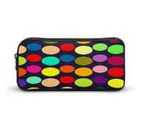 AQRJLPM Bella Polka Dot Pencil Pouch Grande Capacità Semplice Marker Pouch Portatile Estetica Cerniera Astuccio