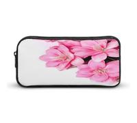 AQRJLPM Bellissimo astuccio per matite con fiori di grande capacità, semplice astuccio portatile estetico con cerniera