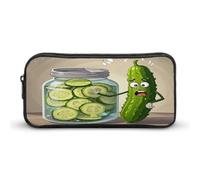 AQRJLPM Carino Kimchi Pencil Pouch Grande Capacità Semplice Marcatore Sacchetto Portatile Estetica Cerniera Astuccio
