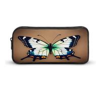 AQRJLPM Carino Piccolo Farfalla Matita Pouch Grande Capacità Semplice Marcatore Sacchetto Portatile Estetica Cerniera Astuccio