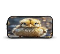 AQRJLPM Chicken Chick Pencil Pouch Grande Capacità Semplice Marker Pouch Portatile Estetica Cerniera Astuccio