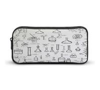 AQRJLPM Chimica Stampa Matita Pouch Grande Capacità Semplice Marcatore Sacchetto Portatile Estetica Cerniera Astuccio