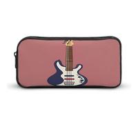 AQRJLPM Chitarra Basso Strumenti Musicali Astuccio Matita Grande Capacità Semplice Marcatore Sacchetto Portatile Estetica Cerniera Astuccio
