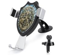 AQRJLPM Cool Steampunk Gears Supporto per telefono auto vivavoce supporto per cruscotto parabrezza sfiato metallo gancio clip supporto per telefono cellulare per tutti gli smartphone e modelli di auto