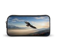 AQRJLPM Eagle Mountains - Astuccio per matite con cerniera estetica, grande capacità, semplice e portatile, con cerniera