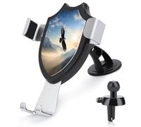 AQRJLPM Eagle Mountains, supporto per telefono da auto, per cruscotto, parabrezza, ventilazione, gancio in metallo, per tutti gli smartphone e i modelli di auto