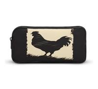 AQRJLPM Farmhouse Chicken Pencil Pouch Grande Capacità Semplice Marker Pouch Portatile Estetica Cerniera Astuccio