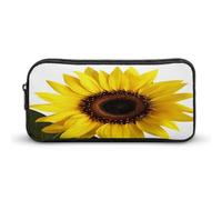 AQRJLPM Fiore Girasole Matita Pouch Grande Capacità Semplice Marcatore Sacchetto Portatile Estetica Cerniera Astuccio