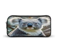 AQRJLPM Grazioso astuccio per matite con koala, grande capacità, semplice astuccio portatile estetico con cerniera