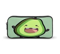 AQRJLPM Happy Mucca Frutta Matita Pouch Grande Capacità Semplice Marcatore Sacchetto Portatile Estetica Cerniera Astuccio