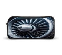 AQRJLPM Jet Engine - Astuccio portamatite con cerniera estetica, grande capacità, semplice