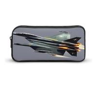 AQRJLPM Jet Fighter Astuccio portamatite grande capacità semplice pennarello astuccio estetico portatile con cerniera