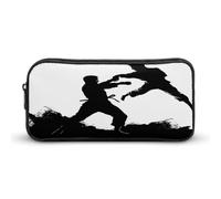 AQRJLPM Kickboxing, astuccio per matite di grande capacità, semplice astuccio portatile estetico con cerniera