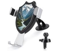 AQRJLPM Mountains and Rivers - Supporto per telefono da auto, per cruscotto, parabrezza, ventosa, gancio in metallo, per tutti gli smartphone e i modelli di auto