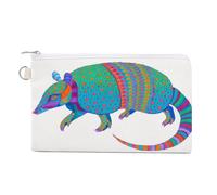 AQRJLPM Portafogli colorati con animali, in tela, sottile, leggero, resistente, con cerniera, per uomini e donne