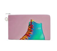 AQRJLPM Portafogli colorati per pattini a rotelle, in tela, sottili, leggeri, resistenti, con cerniera, per uomini e donne